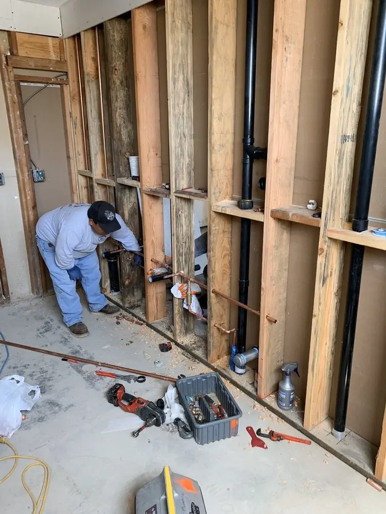 Commercial rough-in plumbing for Water Heater Replacement in Cable-Westwood